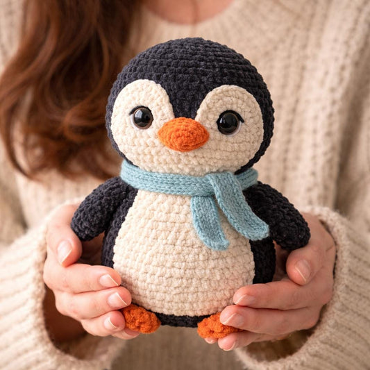 Penguin Amigurumi Pattern PDF Crochet Plush Toy Winter Animal DIY Tutorial