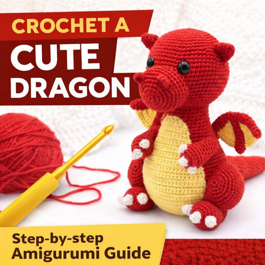 Dragon Amigurumi Crochet Pattern PDF – Fantasy Plush Toy Tutorial with Step-by-Step Instructions