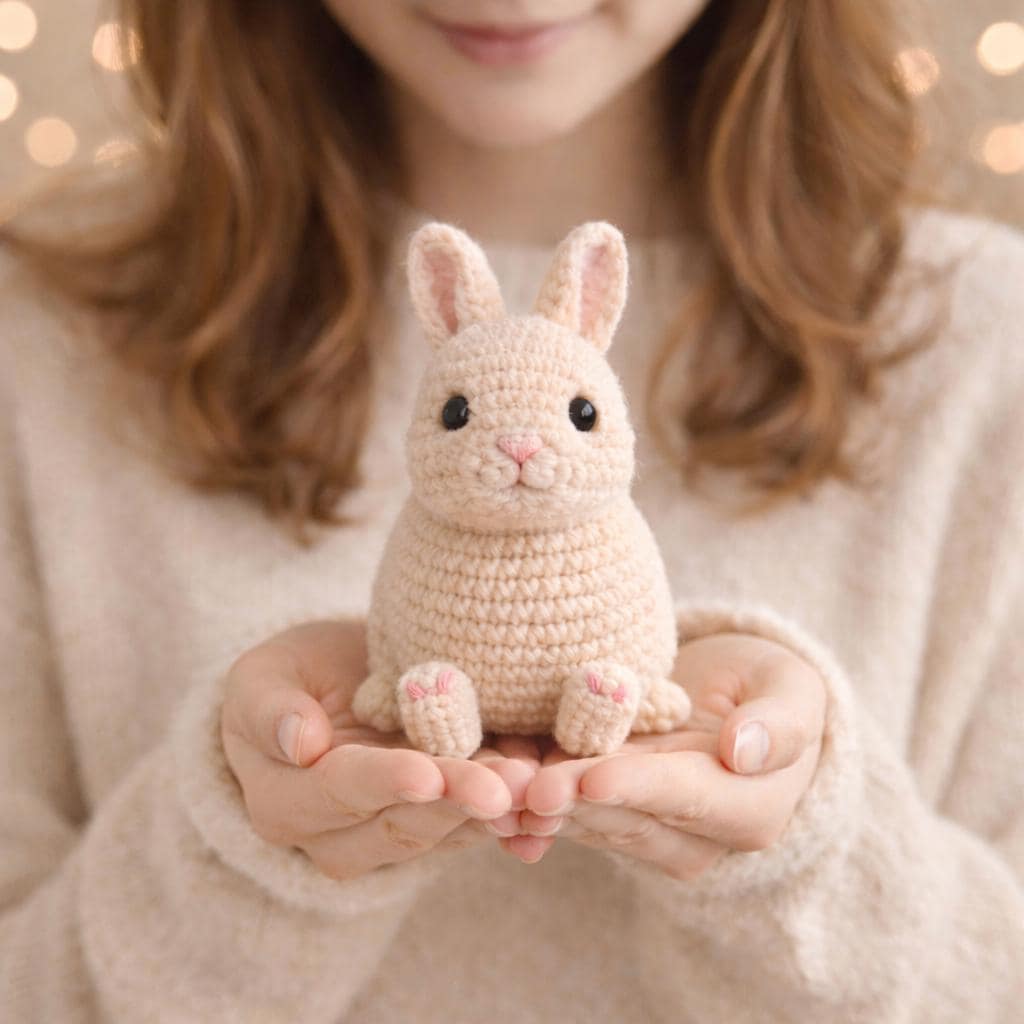 Bunny Amigurumi Crochet Pattern PDF, Beginner Rabbit Plush Tutorial, Digital Download
