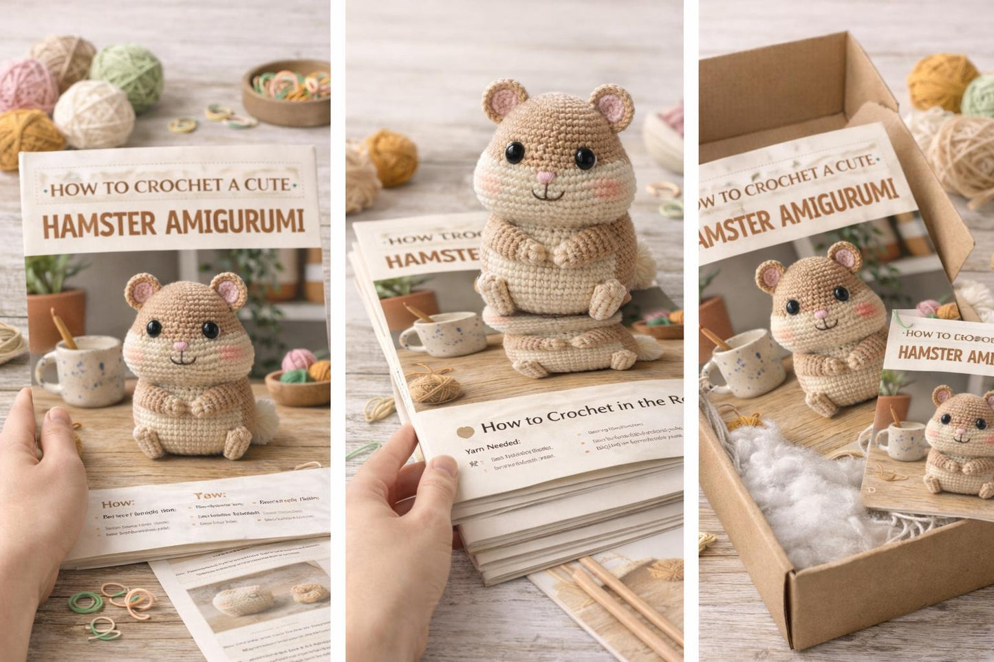 Amigurumi Hamster Crochet Pattern, Beginner Friendly Plush Toy (PDF Download)